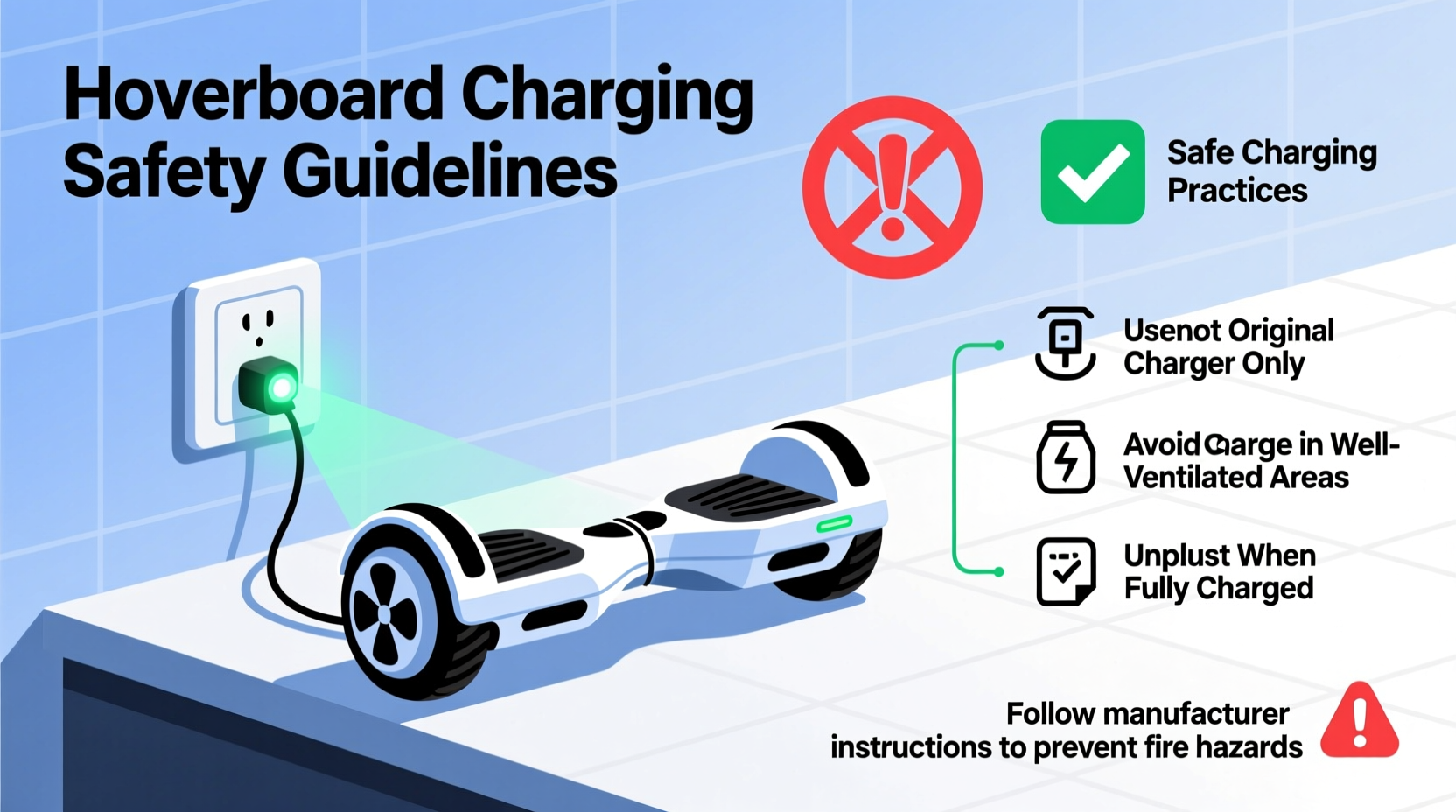 can you charge a hoverboard overnight safely guidelines