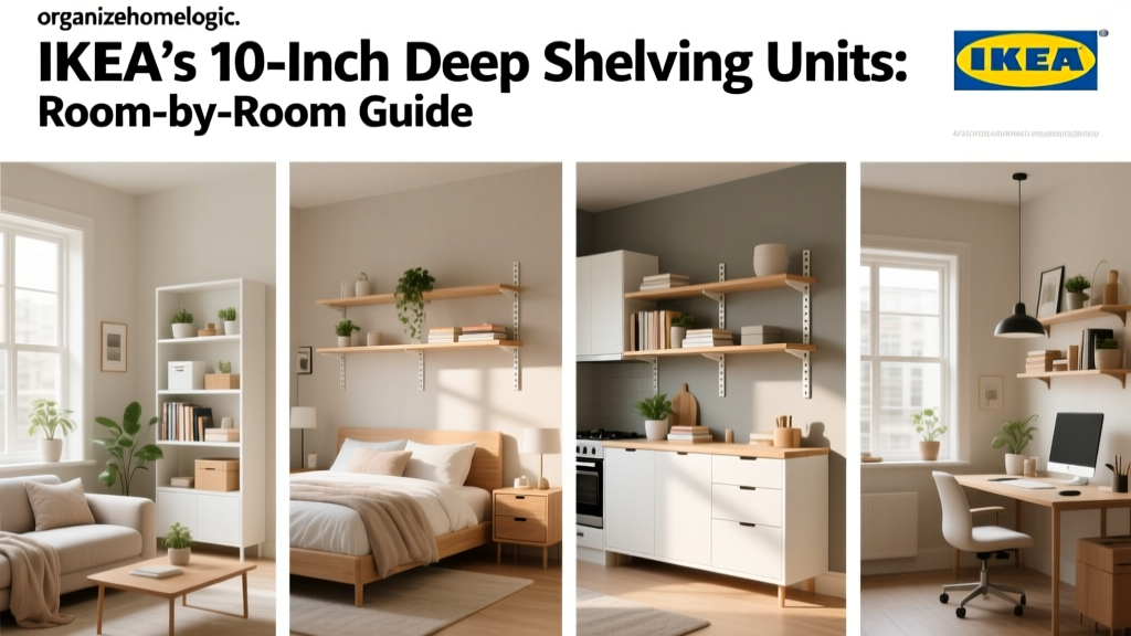 IKEA’s 10-Inch Deep Shelving Units: Room-by-Room Guide