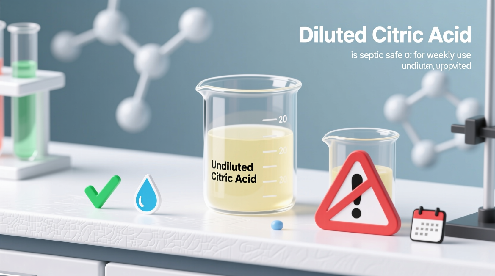 is citric acid cleaner safe for septic systems