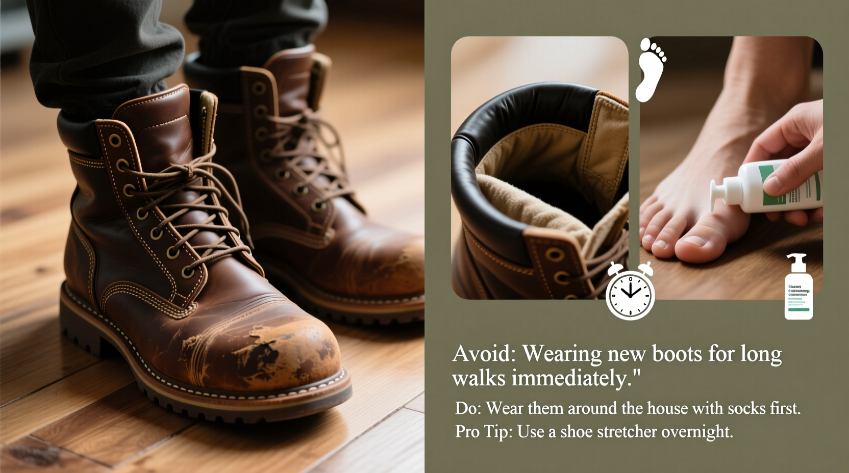 how to break in new boots without getting blisters painful mistakes to avoid