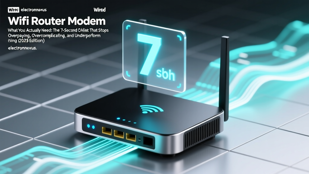 Wifi Router Modem What You Actually Need: The 7-Second Checklist That Stops Overpaying, Overcomplicating, and Underperforming (2025 Edition)