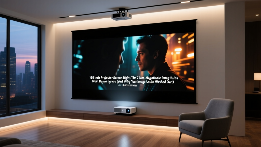 150 Inch Projector Screen Right: The 7 Non-Negotiable Setup Rules Most Buyers Ignore (And Why Your Image Looks Washed Out)
