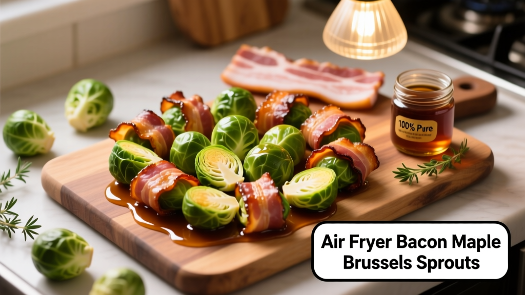 Air Fryer Bacon Maple Brussels Sprouts Recipe
