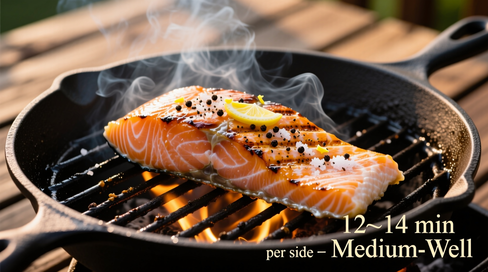 how long cook salmon grill