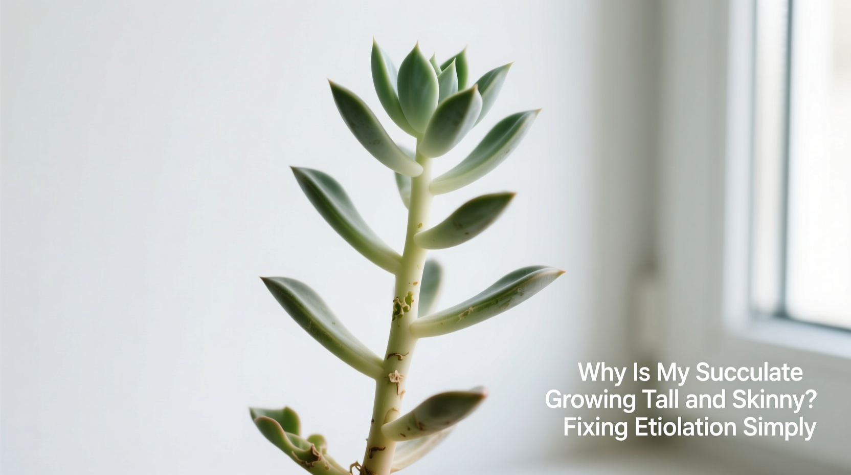 why is my succulent growing tall and skinny fixing etiolation simply