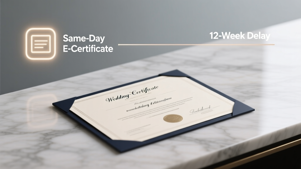 Wedding Certificate Timeline: Same-Day to 12 Weeks (2026)