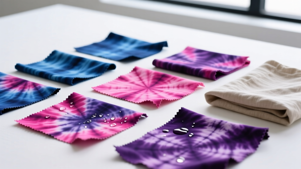 Blue Pink Purple Tie Dye Fabric Care Guide