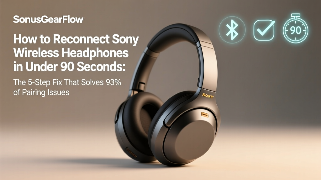 How to Reconnect Sony Wireless Headphones (2026)