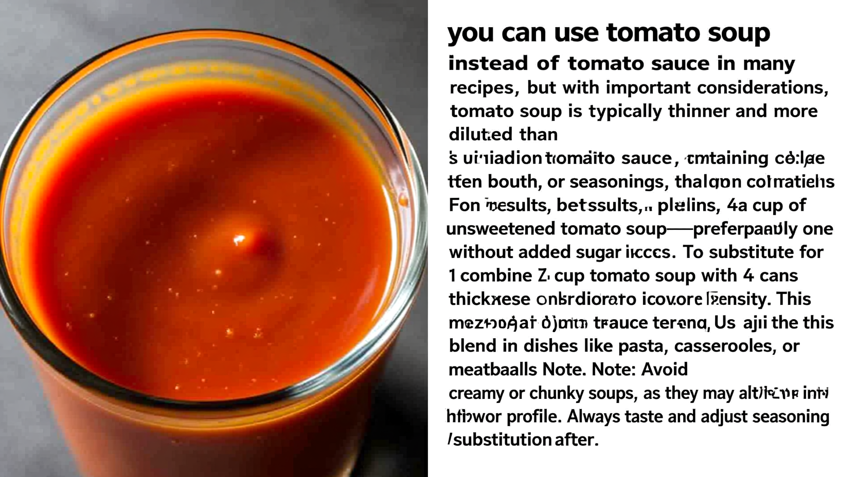 Tomato Soup Instead of Tomato Sauce: Smart Substitution Guide
