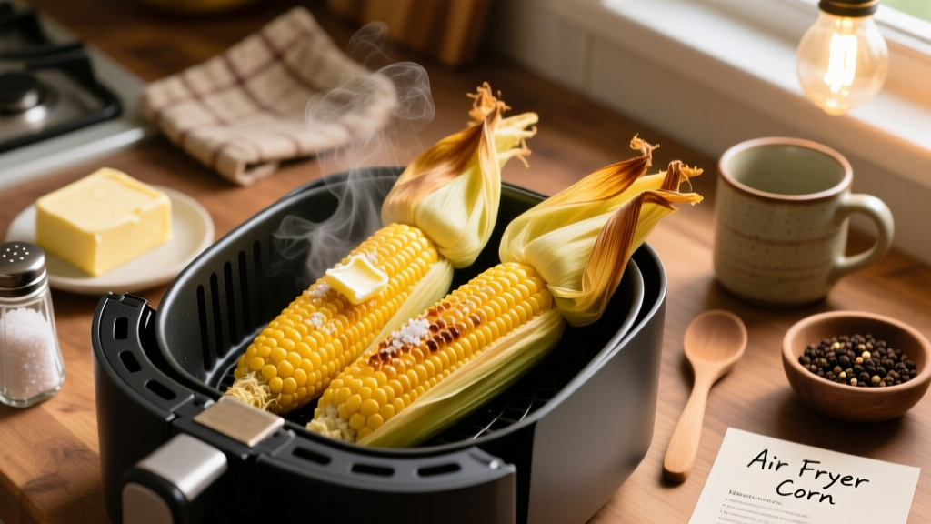 Best Air Fry Corn on the Cob Recipe (Crispy & Juicy!)