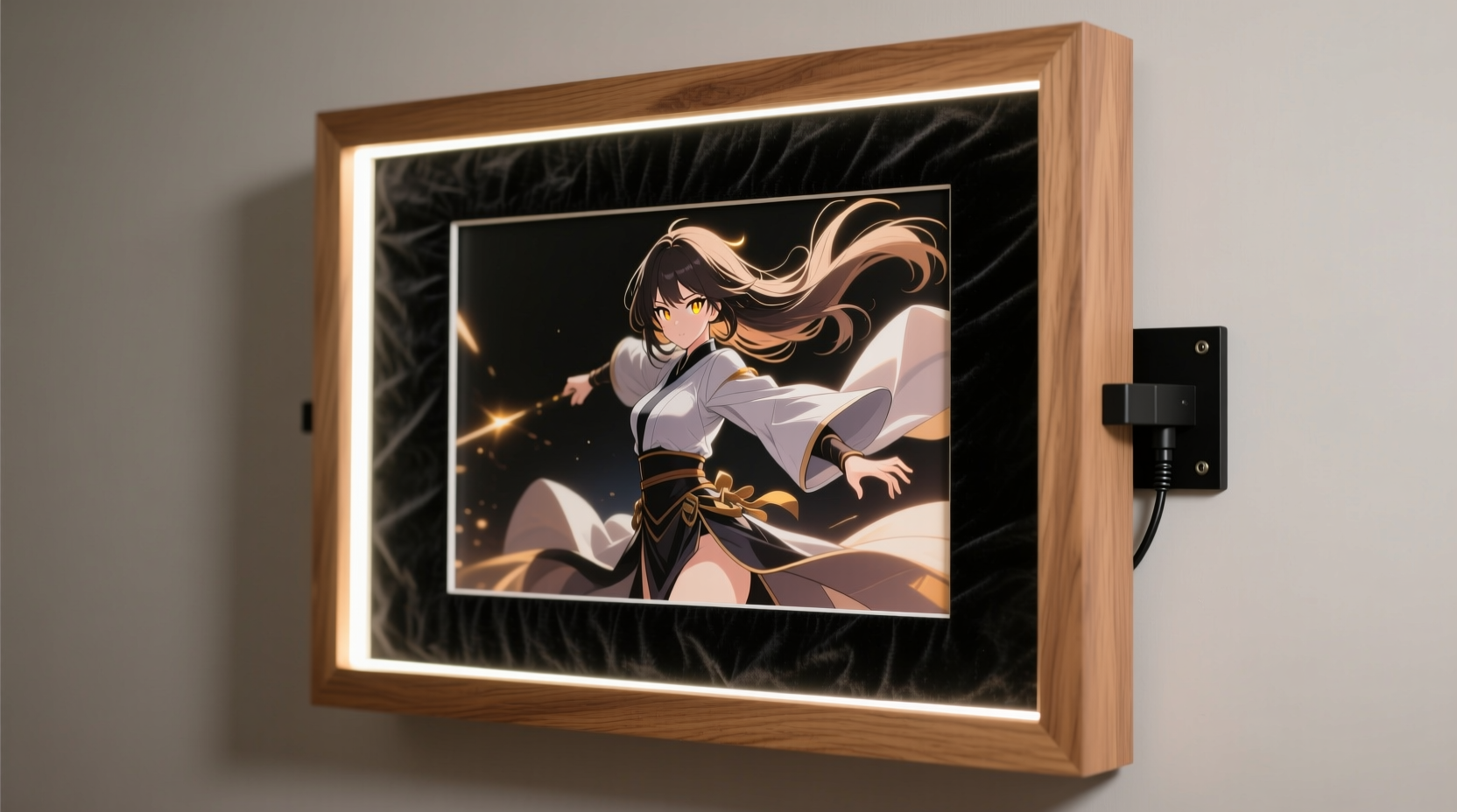 how to make a homemade anime poster frame with led backlighting