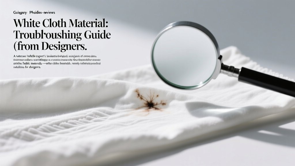 White Cloth Material: Troubleshooting Guide for Designers