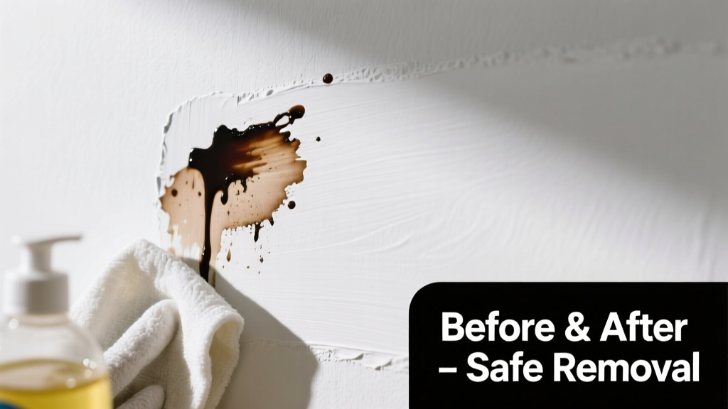How to Remove Shoe Polish from a Painted Wall Safely
