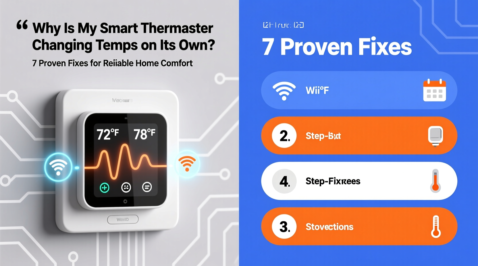 why is my smart thermostat changing temps on its own fixes