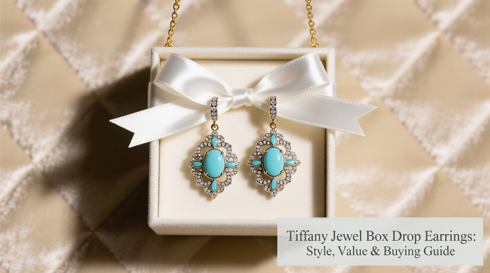 tiffany jewel box drop earrings