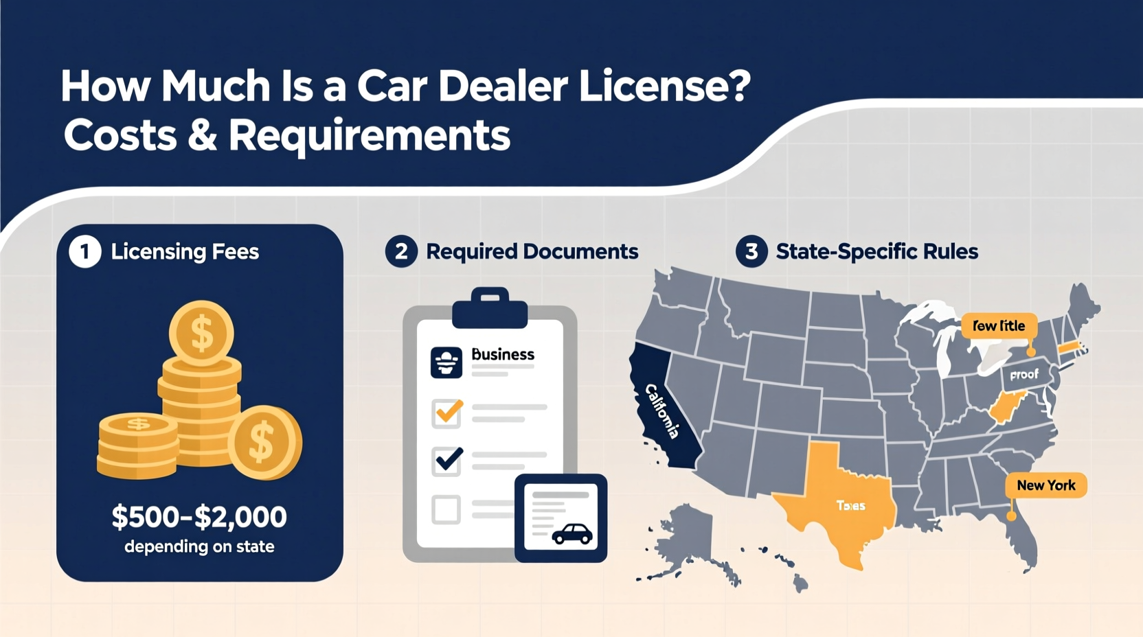 how much is a car dealer license