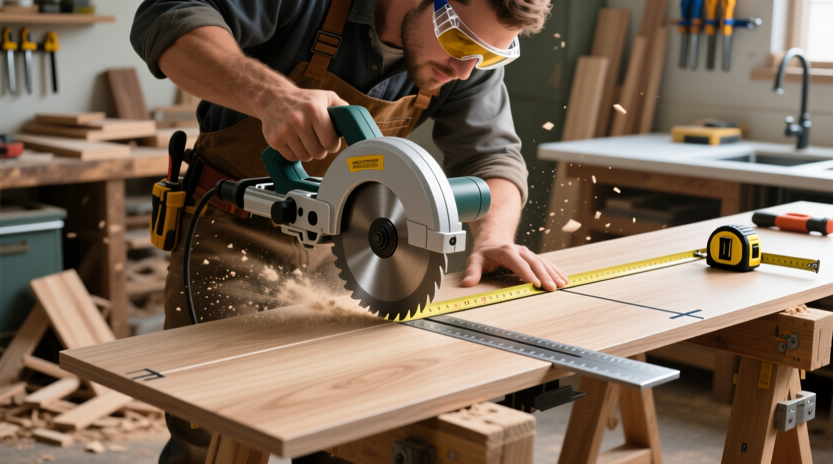 how to cut a laminate countertop