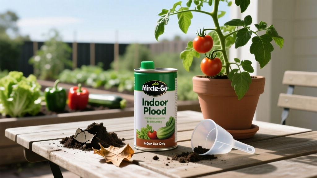 Miracle-Gro Indoor Food: Bad for Outdoor Veggies