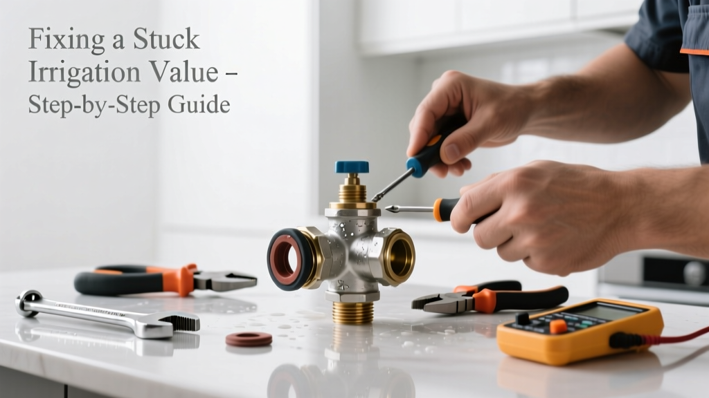 Fixing an Irrigation Valve Stuck in the Kitchen