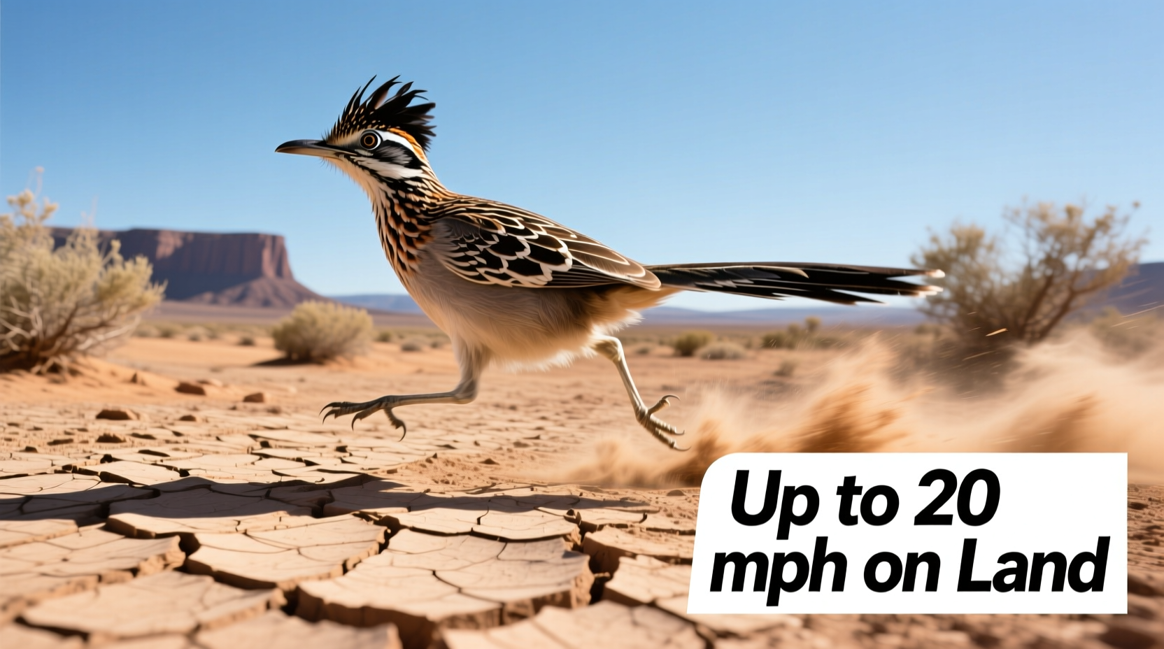 how fast is the roadrunner bird