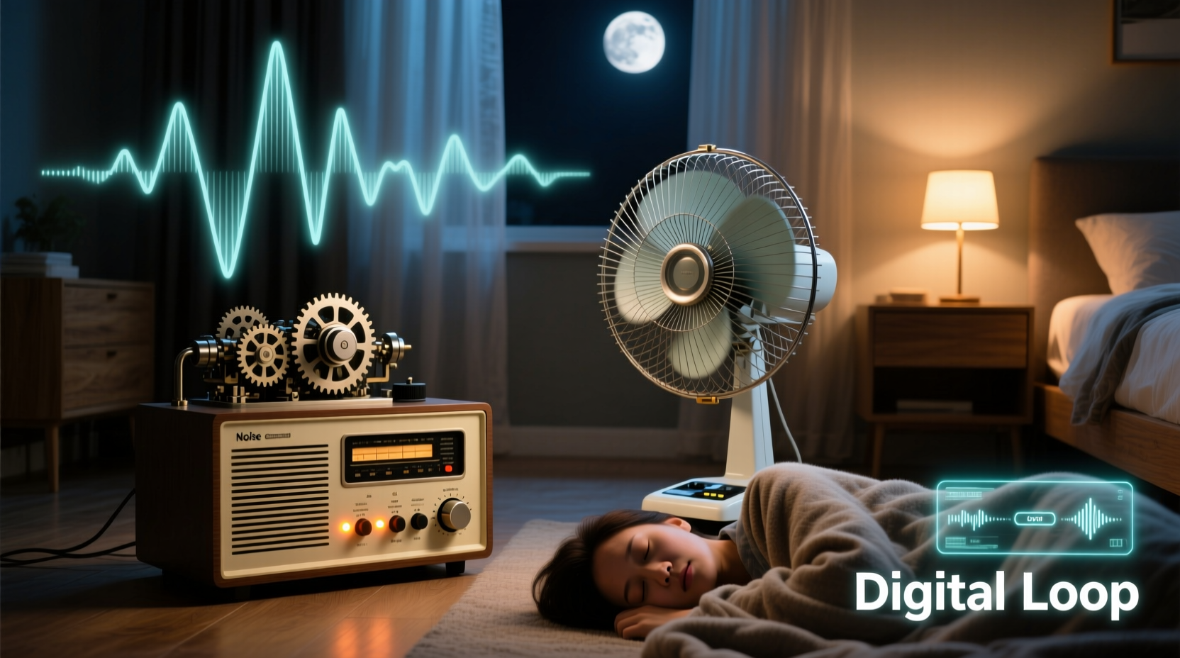 noise machine vs fan for sleep is the mechanical sound better than digital loops