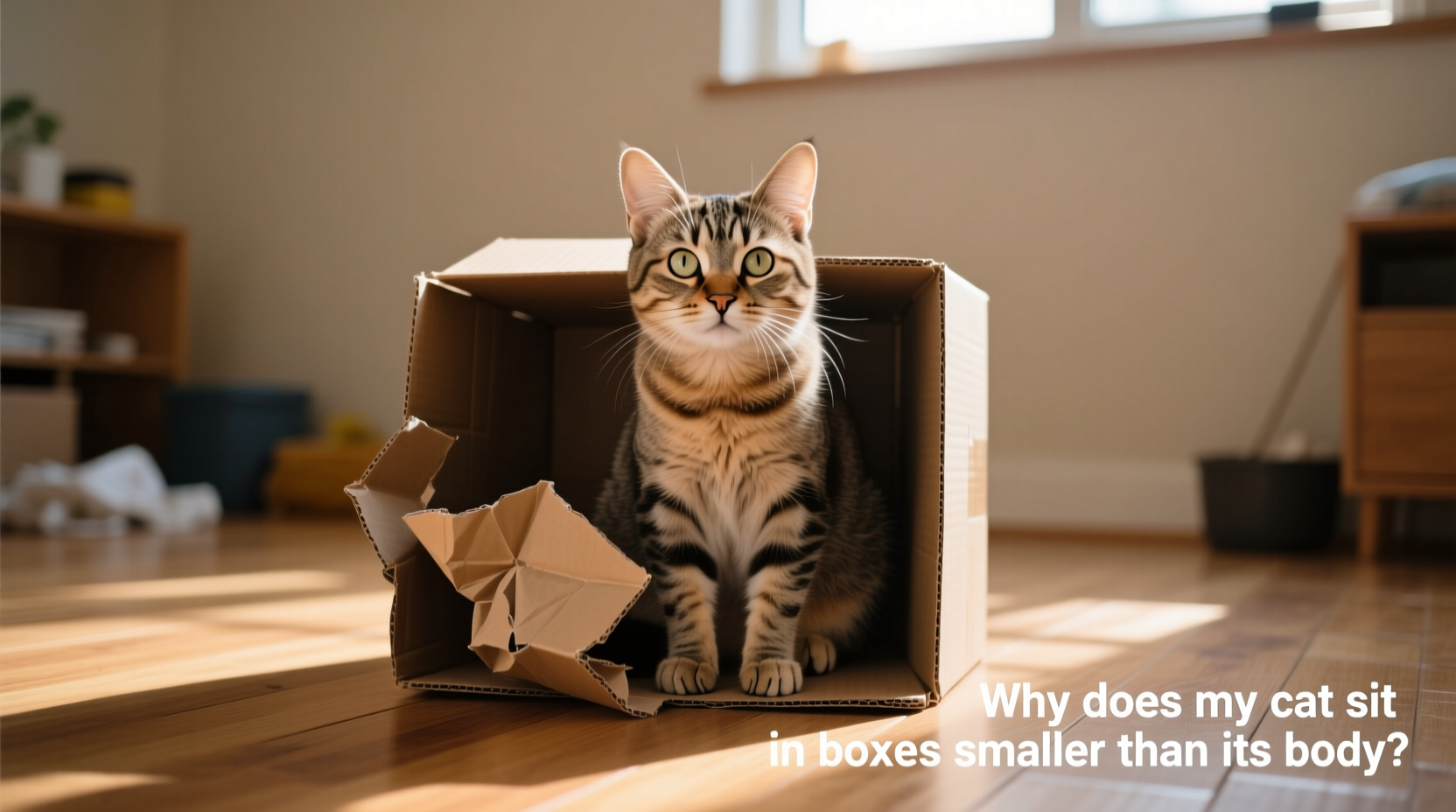 why does my cat sit in boxes smaller than its body