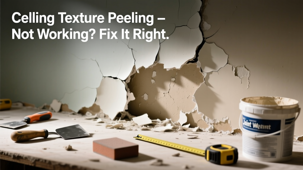 Ceiling Texture Peeling Not Working? Fix It Right