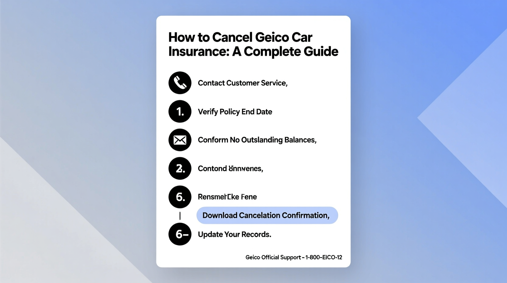 how to cancel geico car insurance