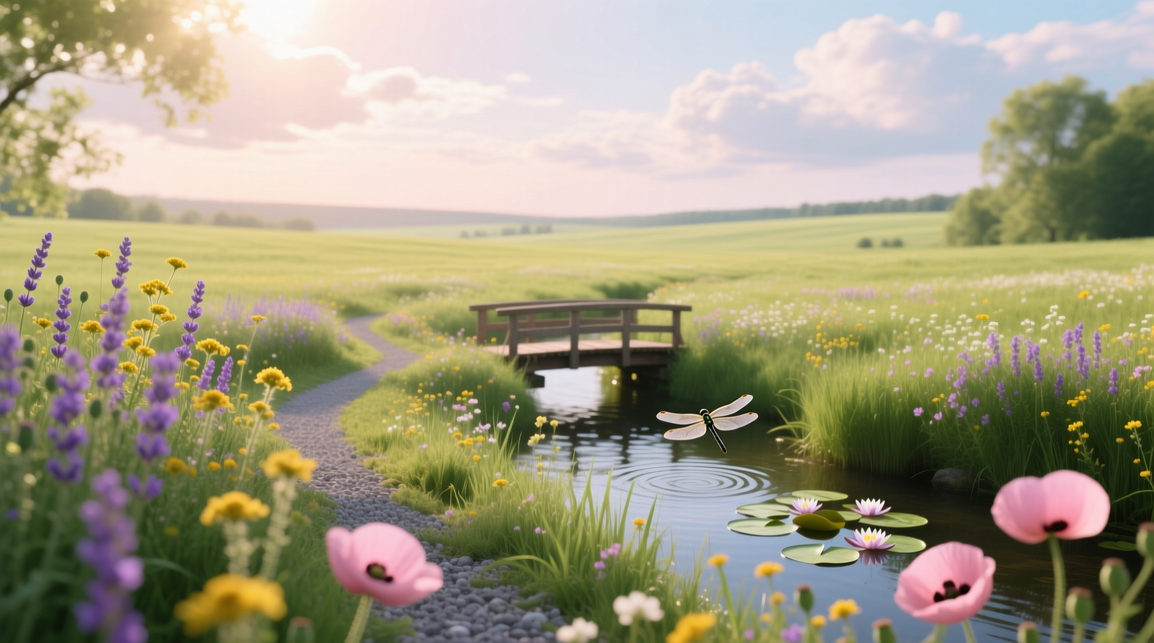landscapes flowers