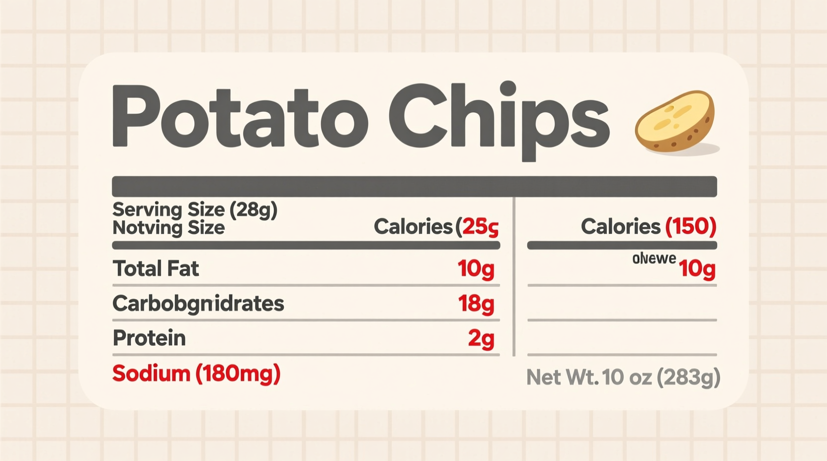 Potato Chips Nutrition Facts: Essential Guide