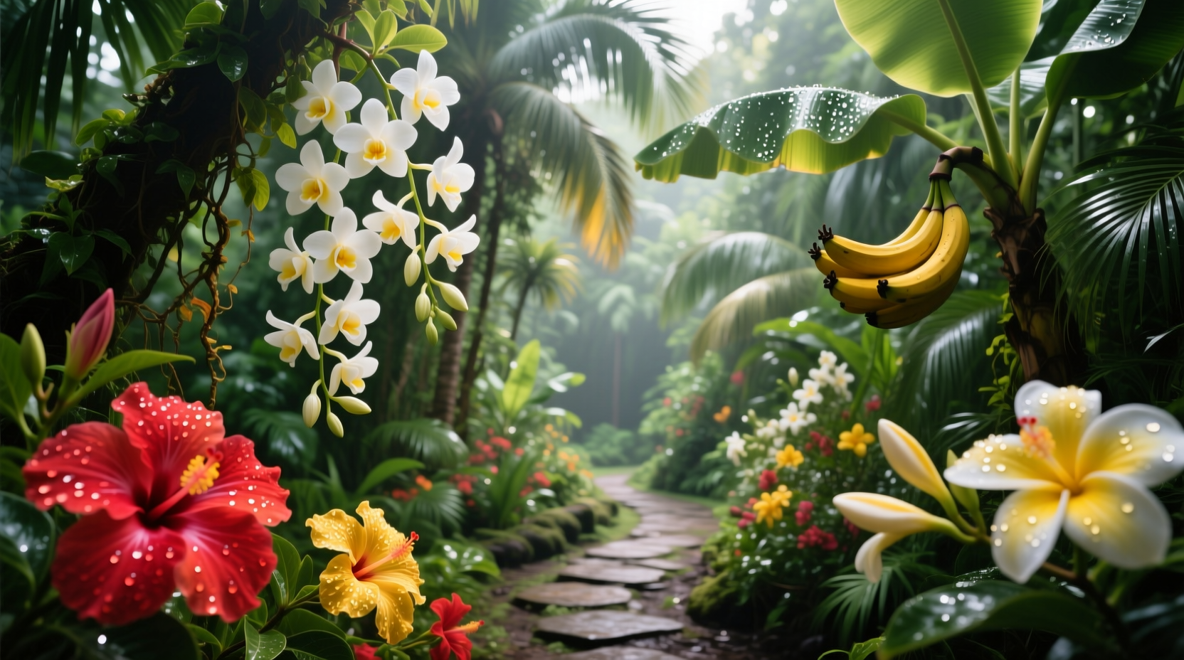 flowers for tropical garden
