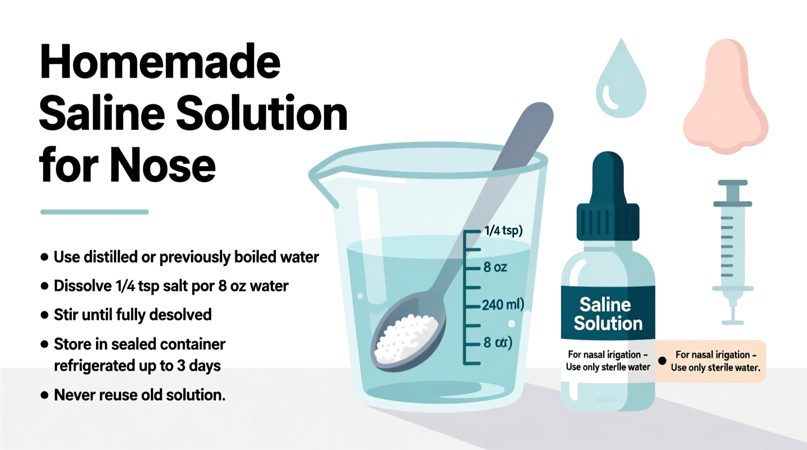 homemade saline solution for nose