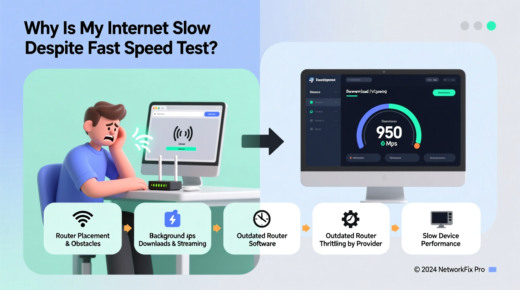 why is my internet slow but speed test says fast troubleshooting guide