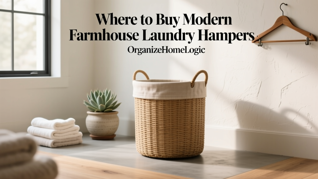 Where to Buy Modern Farmhouse Laundry Hampers