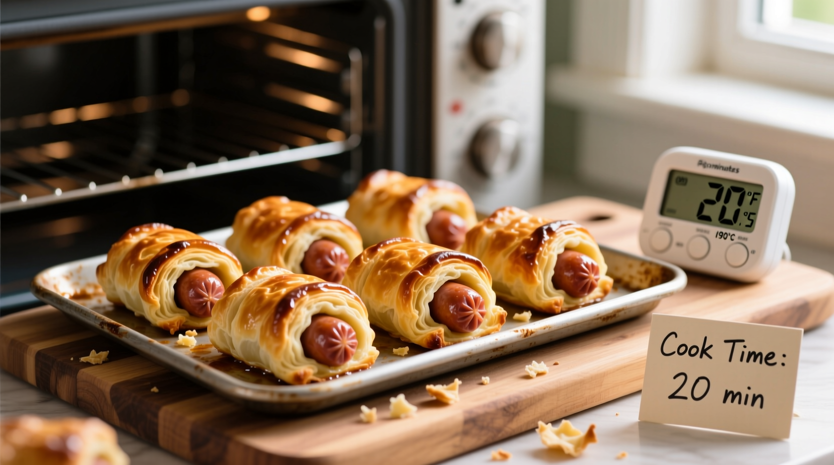 Pigs in a Blanket Cooking Time: 12-15 Minutes at 375°F
