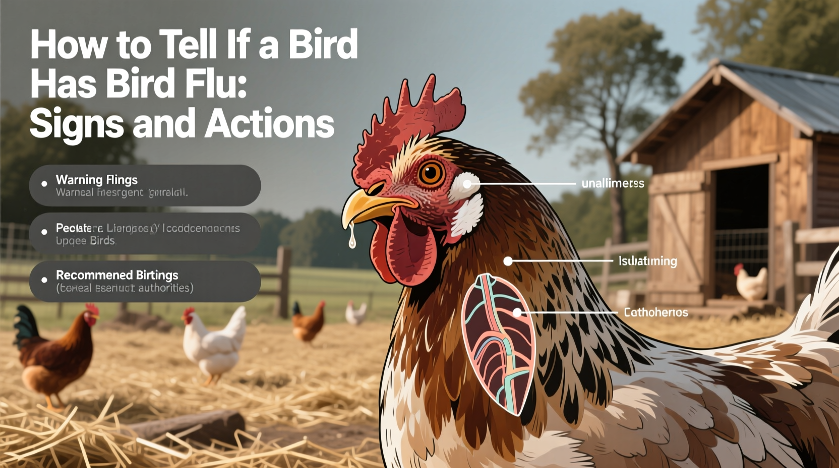 how to tell if a bird has bird flu