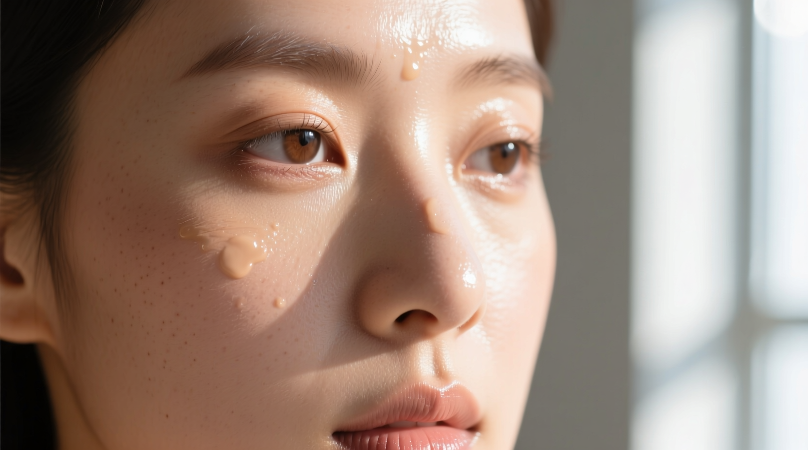 why does my face look shiny in photos even with matte makeup