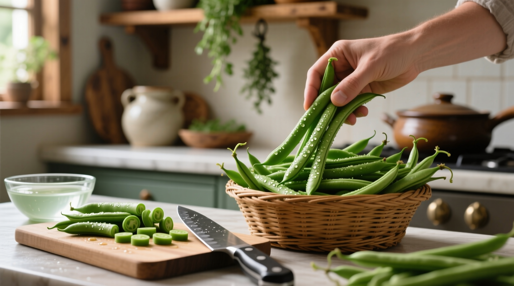 how to buy and prepare green beans
