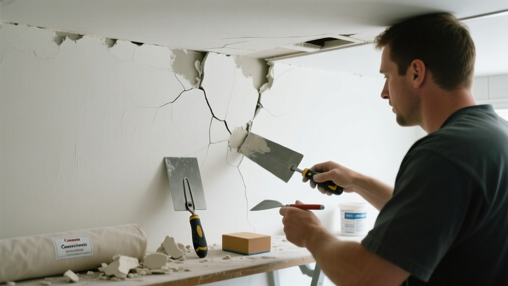 Fixing Plaster Cracking in Bathroom Walls & Ceilings