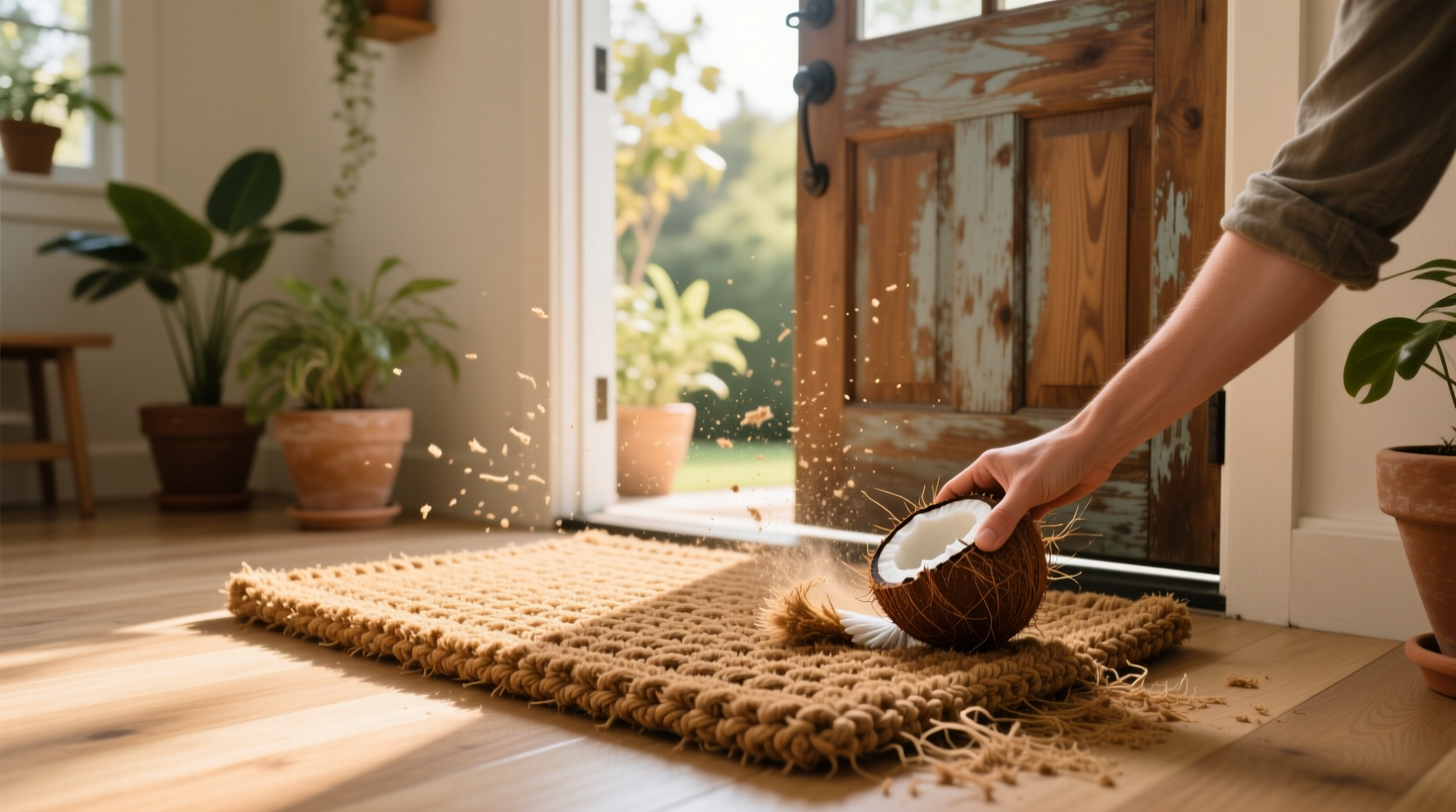 coconut coir vs jute which doormat sheds less microfibers