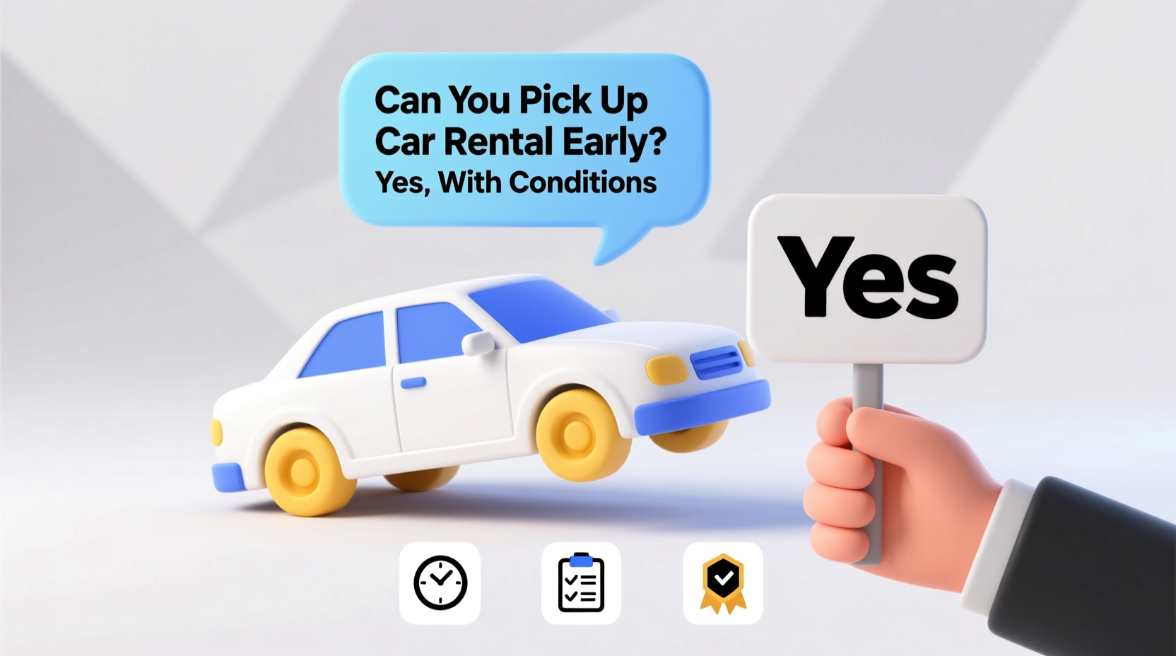 can you pick up car rental early