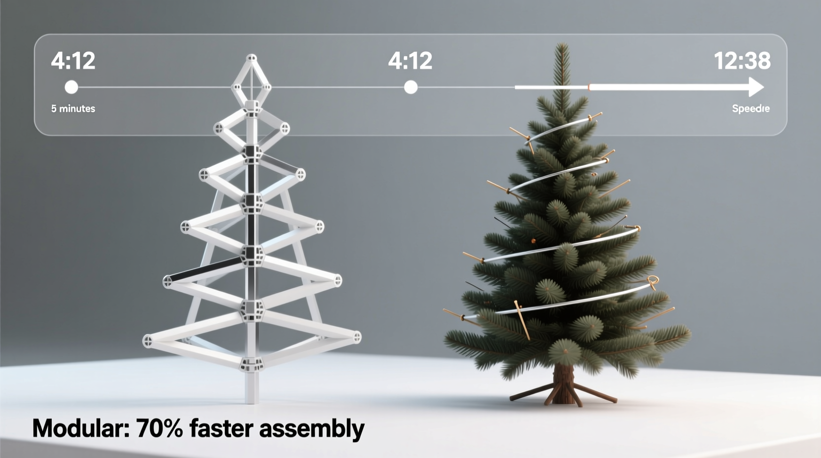 modular christmas trees vs classic shape which assembles faster