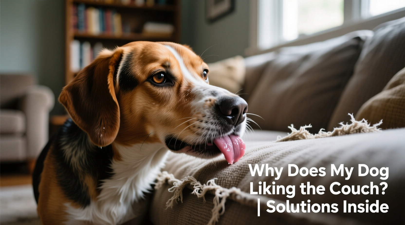 why does my dog lick the couch obsessive behavior and solutions