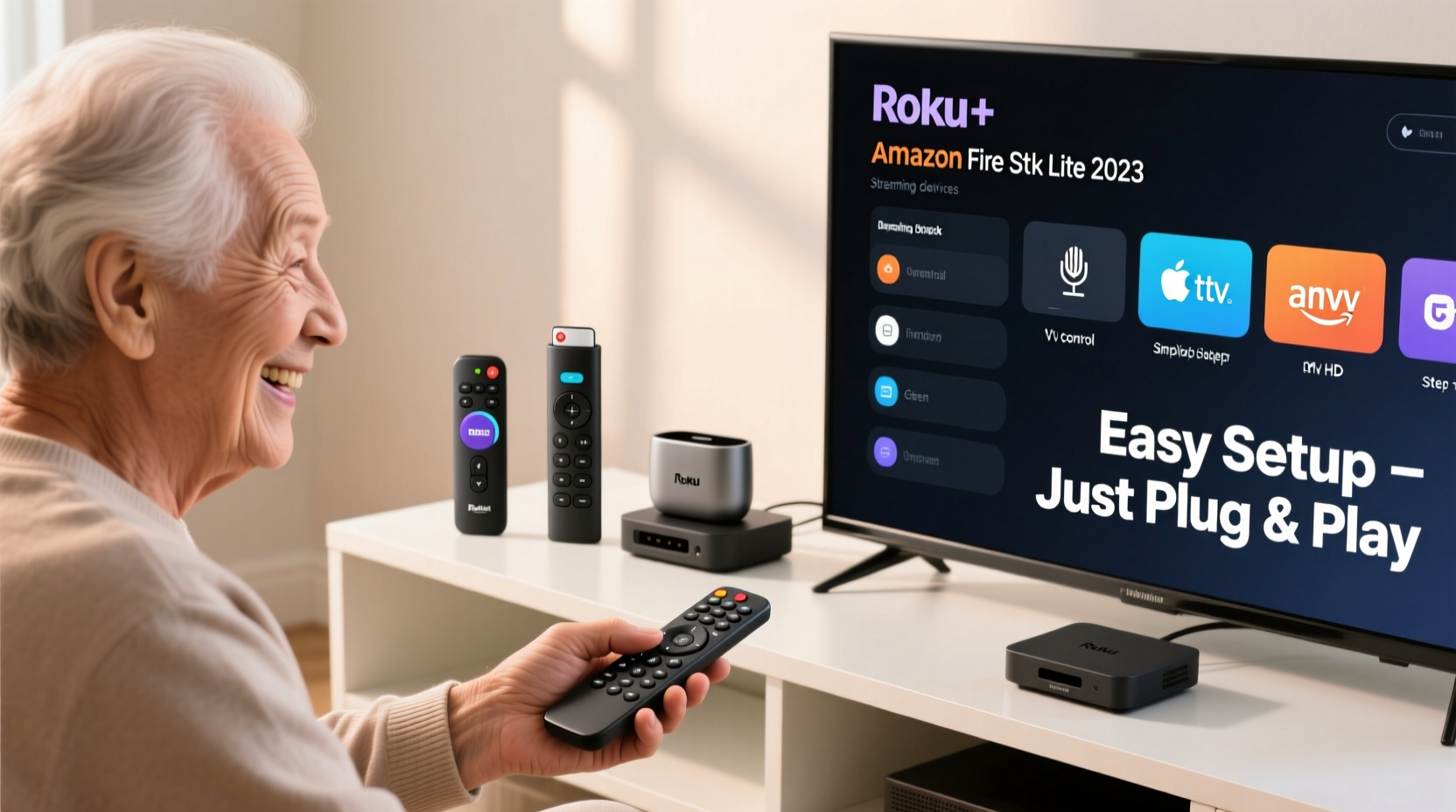 top streaming devices for older smart tvs with easy navigation for seniors