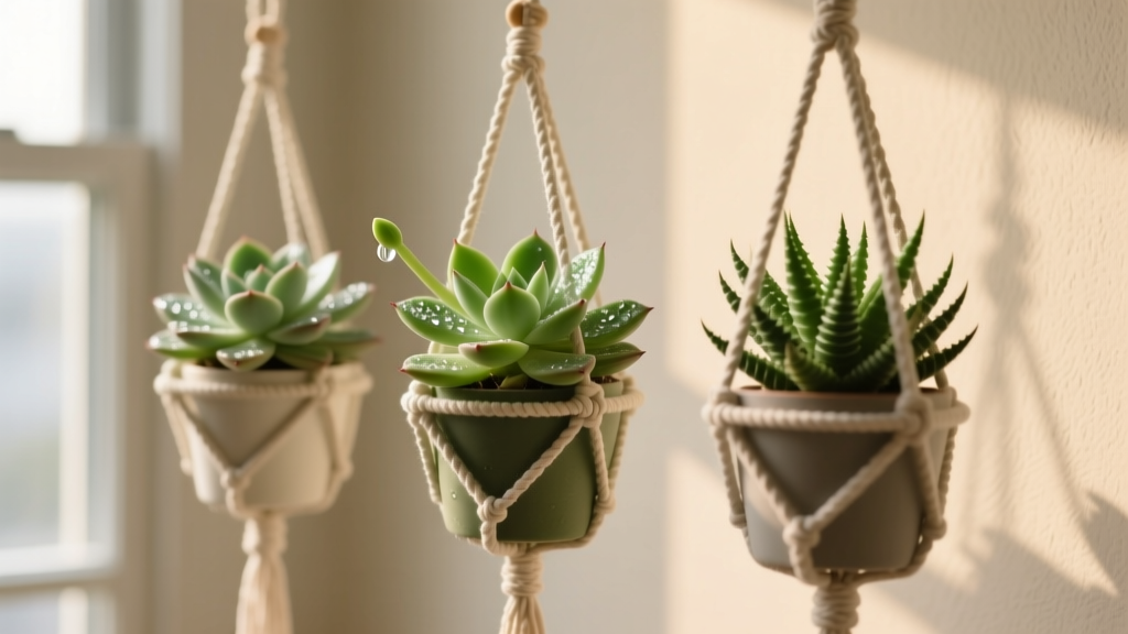 Succulent Water & Sunlight Guide for Hanging Plants
