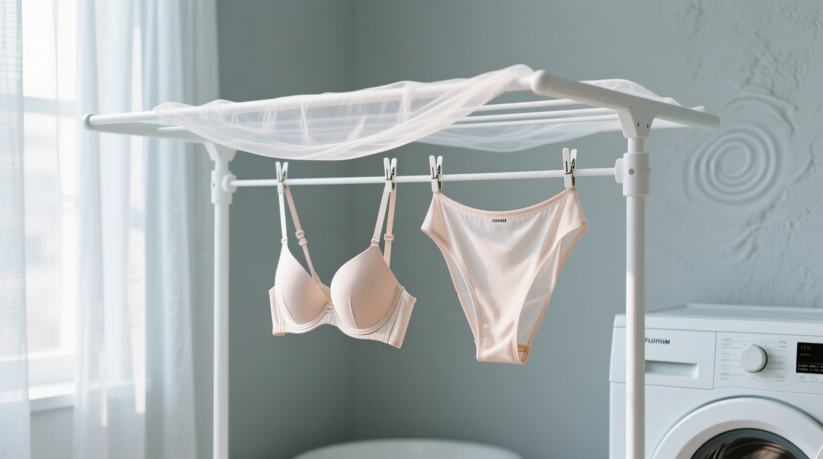 air drying lingerie sunlight safety for elastic