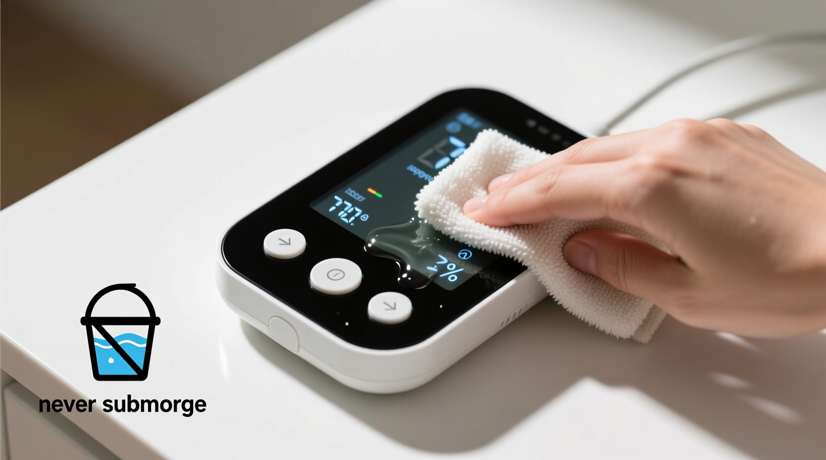 how to clean heated blanket controllers safely