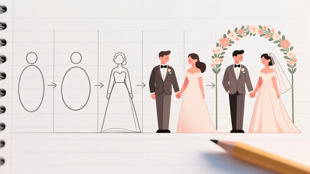Draw Wedding Couple: 7-Step Visual Guide (2026)