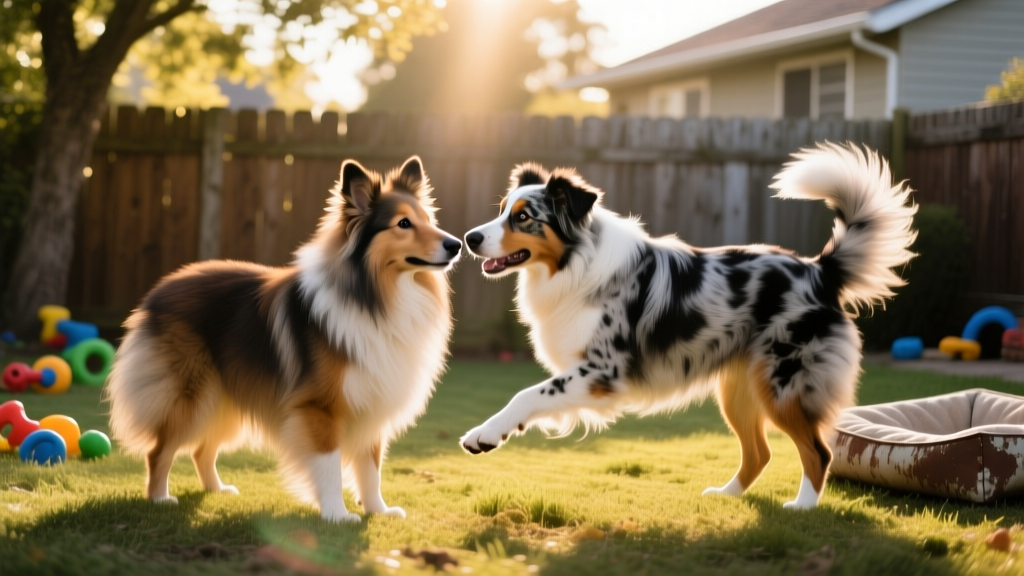 Image Credit: Left: Shetland Sheepdog (Lisjatina, Shutterstock); Right: Australian Shepherd (Simone Centi, Shutterstock)