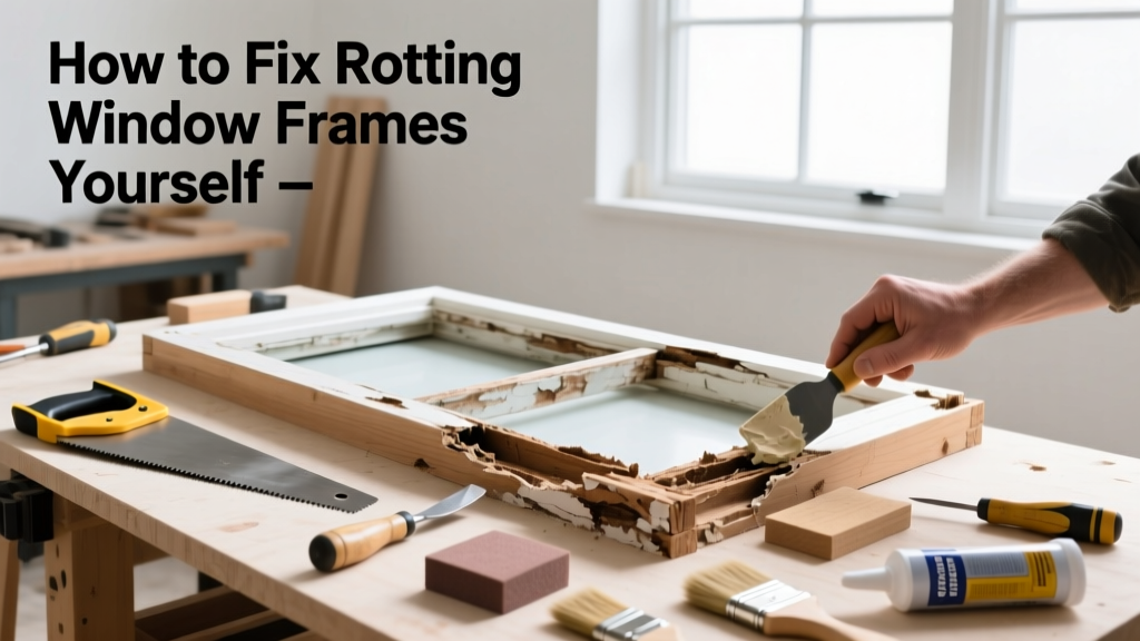 How to Fix Rotting Window Frames Yourself